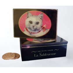 La Sablesienne Cat Tin online | Sable biscuits | Chocolate Chip Sable
