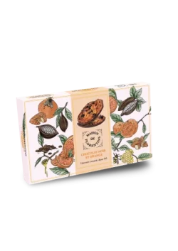 Maison de Florentins orange and dark chocolate florentines 100g – part of Lunya's Christmas 2026 range
