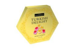 Rose and lemon turkish delight hexagon box - 227g