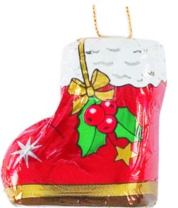Storz foil-wrapped chocolate Santa boot 12.5g – part of Lunya's Christmas 2026 range