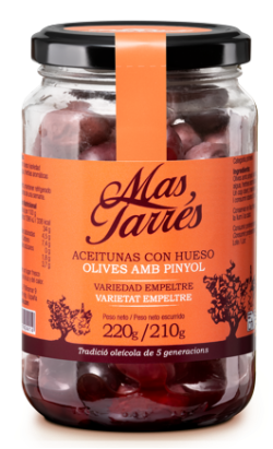Ester Sole Mas Tarres Empeltre Black Olives 220g
