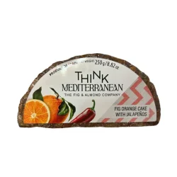 Think Mediterranean fig, almond and orange cake with jalapeño 250g – part of Lunya's Christmas 2026 range