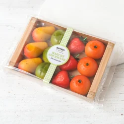 Maffren hand-painted marzipan fruits box 170g – part of Lunya's Christmas 2026 range