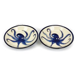 Blue Octopus Pasta Bowl
