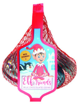 Elf and Friends Chocolate Coins – part of Lunya's Christmas 2026 range