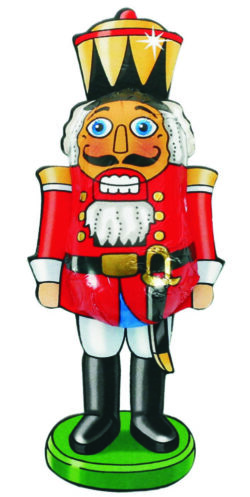 Chocolate Nutcracker Soldier on Backing Card – part of Lunya's Christmas 2026 range