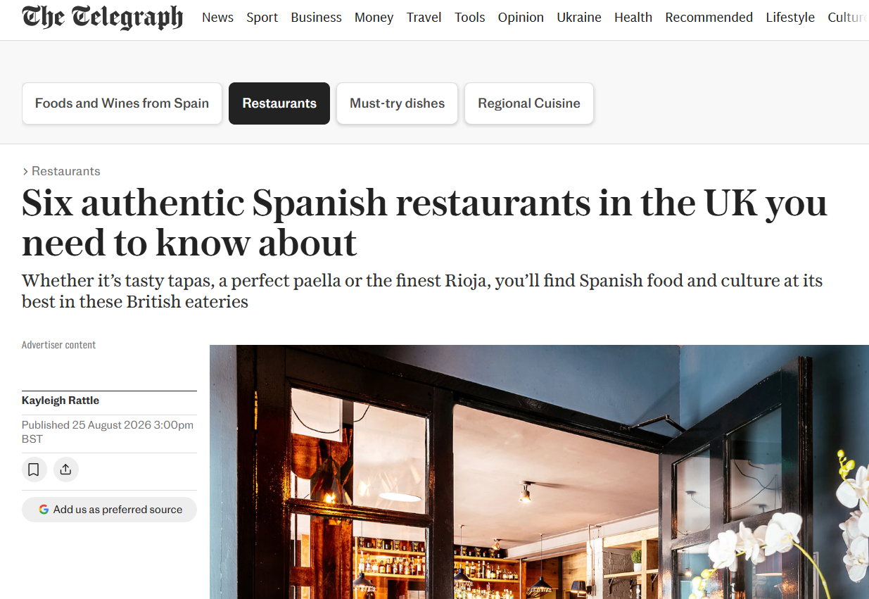 Telegraph article