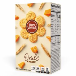 Bon Vivant Gouda and chilli curly crackers 75g – part of Lunya's Christmas 2026 range