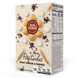 Bon Vivant goat's cheese and pepper mini choux 60g – part of Lunya's Christmas 2026 range