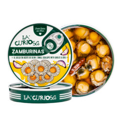 La Curiosa zamburiñas queen scallops al ajillo – part of Lunya's Christmas 2026 range